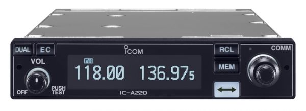 IC-A220T 8.33kHz Airband Panel Mount VHF Radio