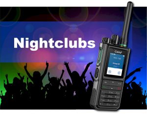 Two way radio communications within the Nightclub and service industries